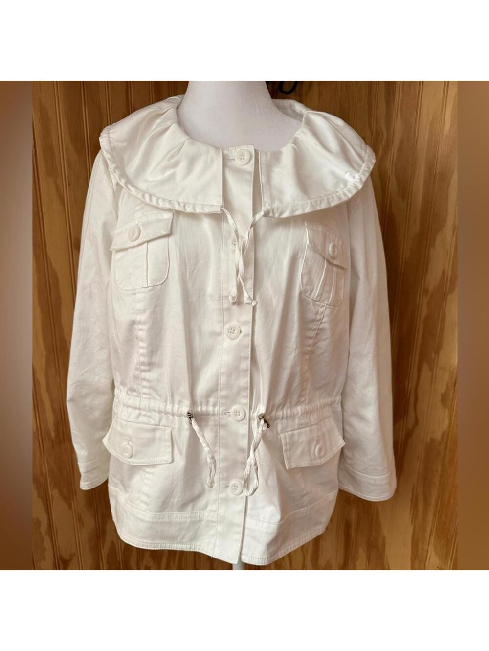 Sandro White Utility Jacket